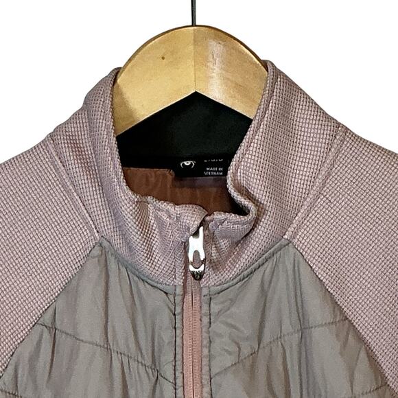 SPYDER Nova Full Zip Hybrid Track Jacket Outdoor Quilted Fleece Coat Pink Large - Picture 6 of 16